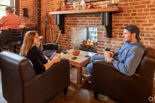 Brooks-Luxhaven's School House 7 Cafe is a great spot for a quiet drink and conversation.