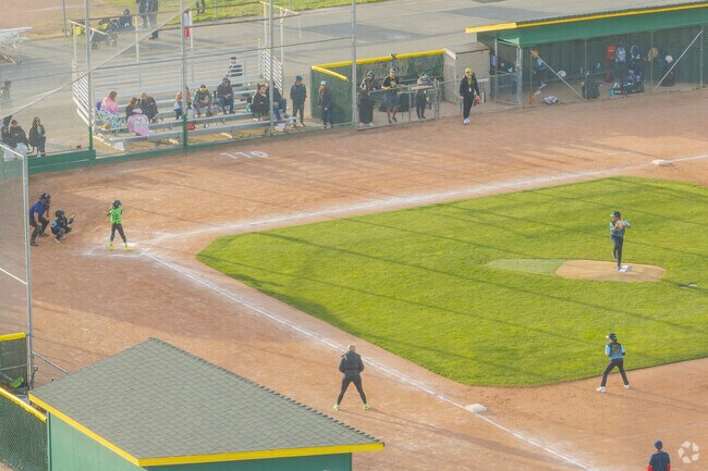 Max Baer park has multiple baseball diamonds for Three Fountains residents to use.