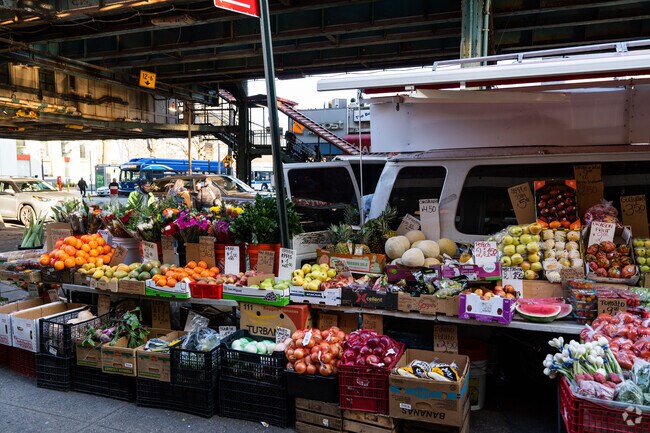 Fresh produce vendors often line Soundview sidewalks in the Bronx.