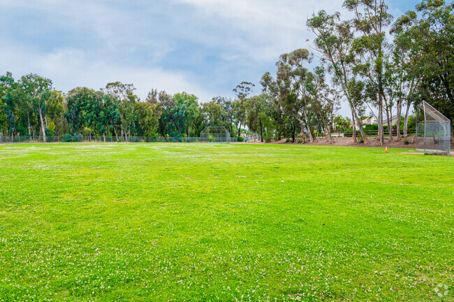 Children enjoy open fields for sports and recreation at La Madera Elementary School.