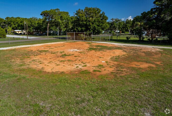 Practice your swing on the field at Pinellas Park Elementary School.