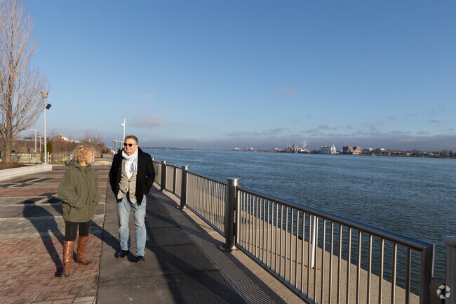 Talk a stroll along the Detroit River in Rivertown.