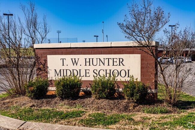 T W Hunter Middle School is located in the Morrisville neighborhood.