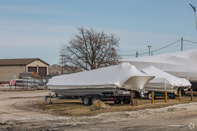 Conneaut is a hot spot for boating during warmer months, with winterized boats waiting on the shore during the cold winters.