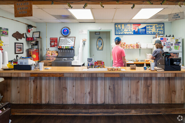The Fish Stand is a cozy local restaurant on Ewing Street.