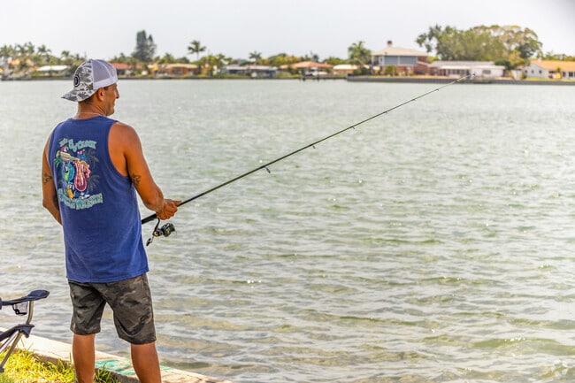 Residents of Pasadena On The Gulf cast lines to catch their own dinner.