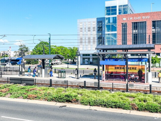 The light rail is easily accessible in University City North.