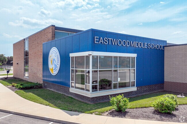 Eastwood Middle School in Devon offers B-plus academics and a strong community focus.