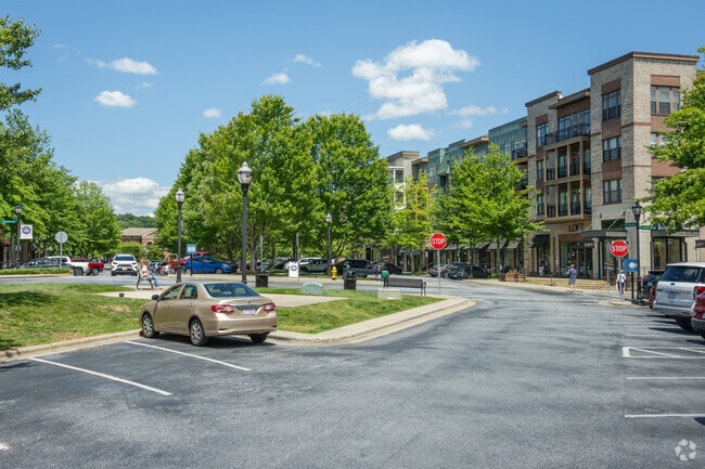 Lake Julian locals can head to the Town Square Blvd for some shopping and fun.