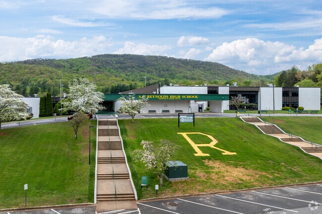 The A.C. Reynolds High School building in Asheville, NC.