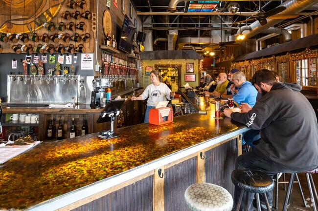 Enjoy time with friends at Trinity Brewing, just south of the Pine Cliff neighborhood.