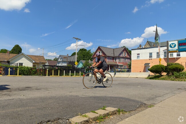 Bicycles are a popular form of transportation in Upper Falls.