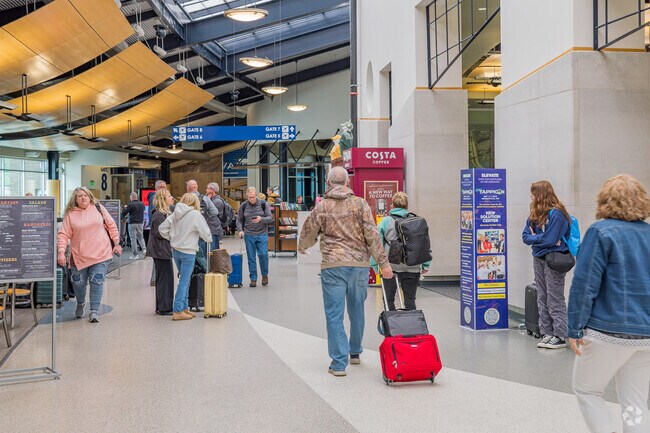 Appleton International Airport is 13 miles from Little Chute and offers various flights.