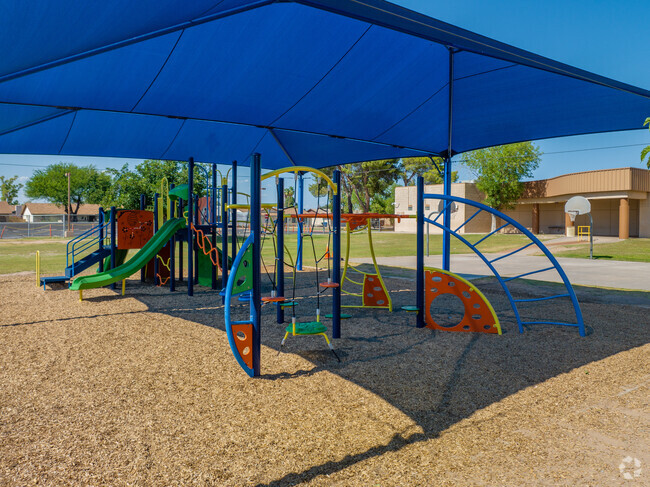 Kids love the playground at Acacia Elementary School.