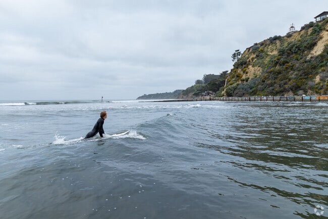 Bolinas Beach is a popular place to surf and walking distance to homes and downtown.