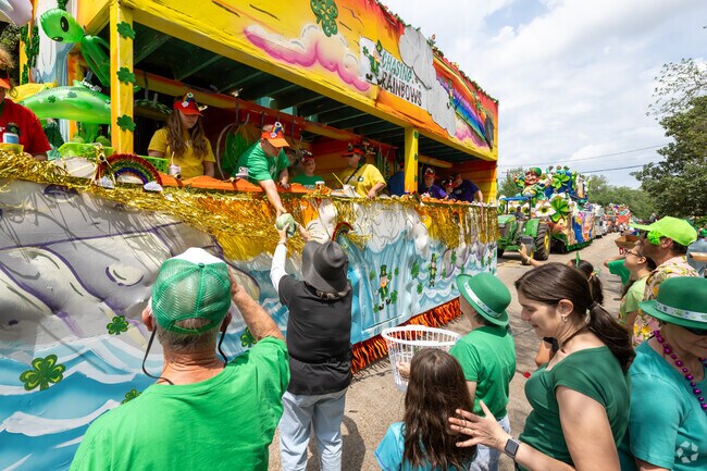 Cabbage is a common throw at the St. Patrick's Day Metairie Road Parade.