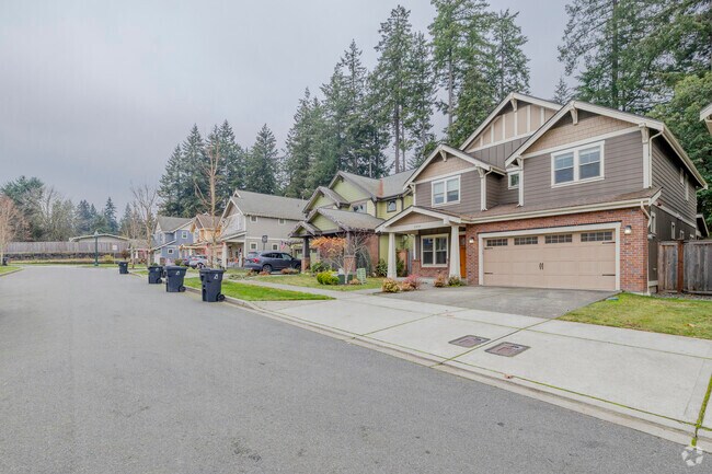 Rows of newer traditional homes are popping up all over Pleasant Glade area of Lacey WA.