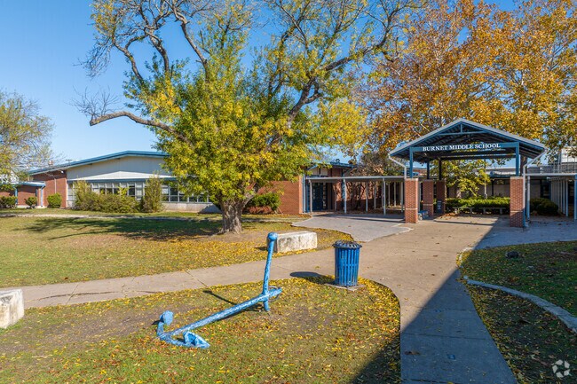 Students thrive academically and socially in the welcoming halls of Burnet.