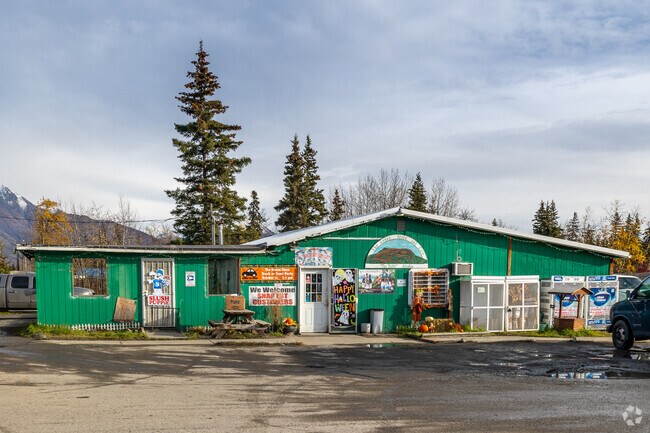 Green Store and Café in Butte serves coffee and local goods near Palmer.