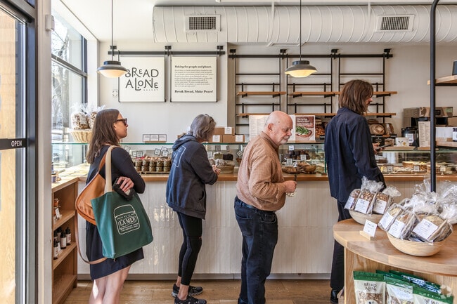 Start your mornings with fresh loaves and delicious coffee at the Bread Alone Bakery and Cafe in Rhinebeck.