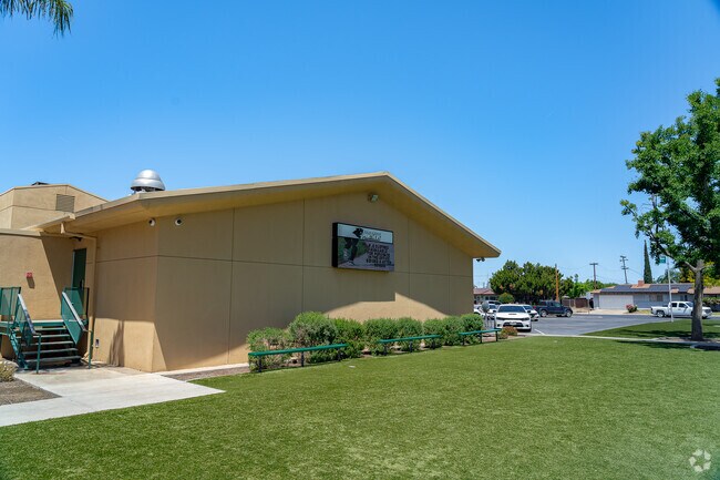 The marquee at Palm Ave Middle School keeps students and parents up to date with events.