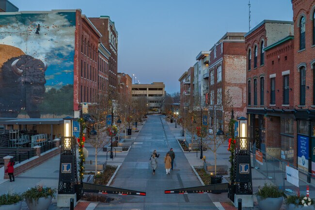 The Landing in downtown Ft. Wayne offers residents of Irvington Park a variety of restaurants.