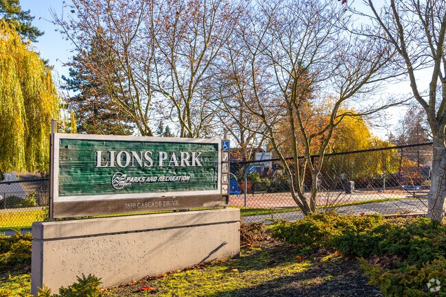 Lions Park in the Pinehurst neighborhood offers beautiful shade and woodland areas.