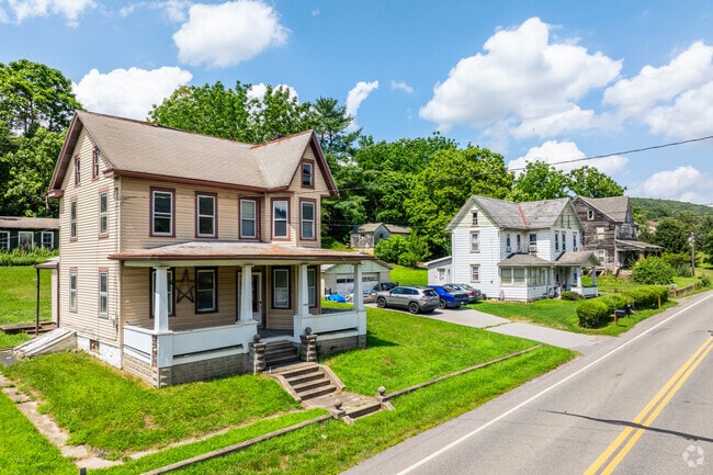 Rows of colonial style homes sit on half-acre lots in Lower Towamensing.