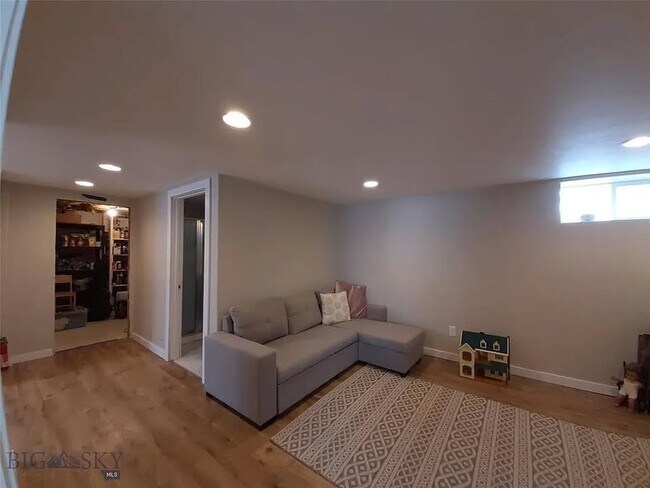 basement living room space