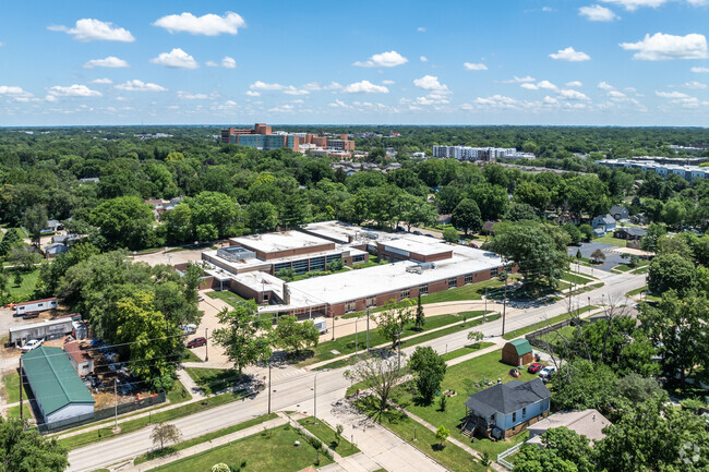 M. L. King Elementary School is located in the heart of a residential community.