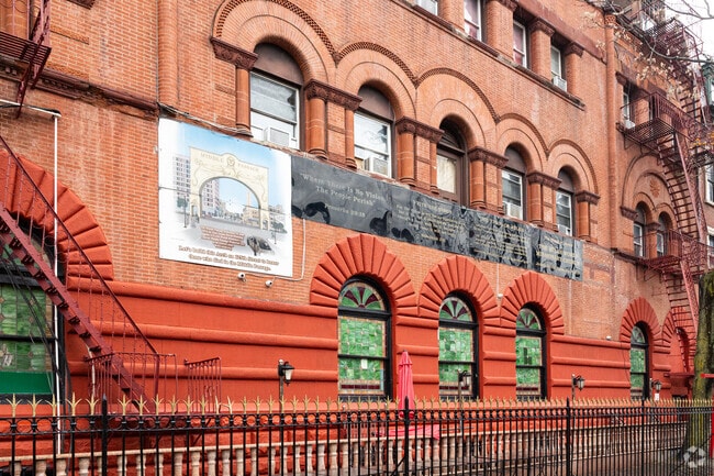 Great Tomorrows USA in Harlem sports a classical facade.