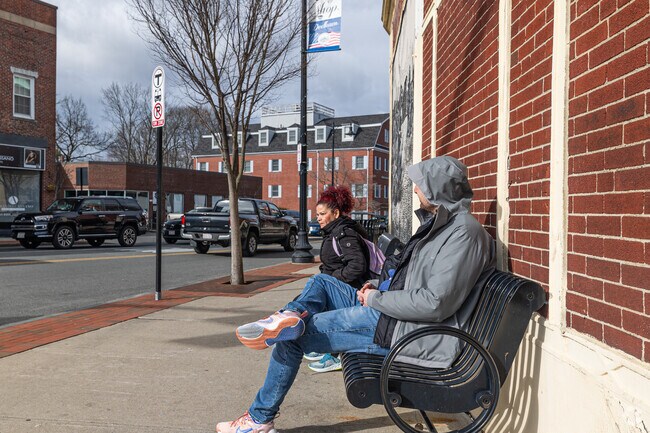 Locals in Dedham have easy access to bus stops to commute into the city of Boston.