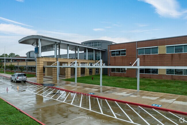 Elva C. Lobit Middle School near La Marque serves grades five and six.