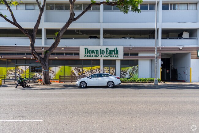 Down to Earth offers organic groceries for health-conscious residents.