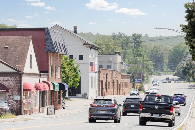 There is a small but thriving downtown in Tuxedo Park, NY.