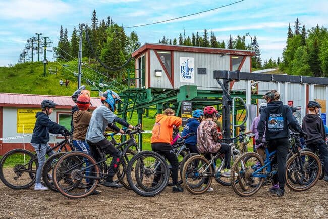 Hilltop Ski Area offers summertime activities including mountain biking, in addition to its slopes for skiing and snowboarding in the winter.