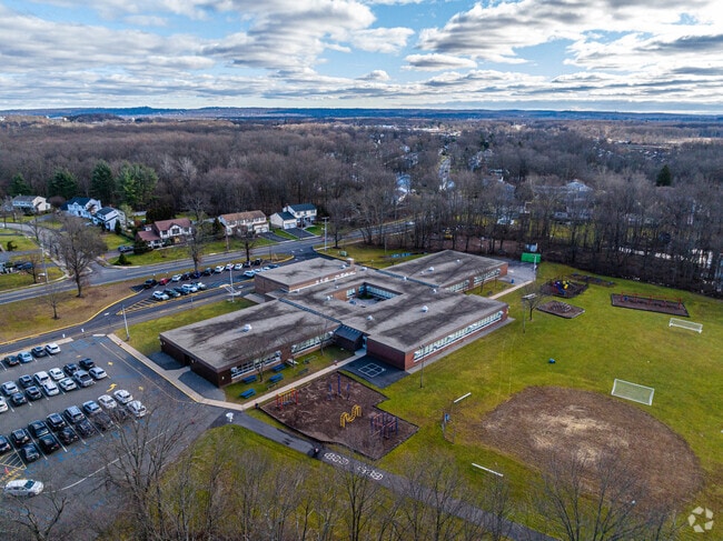 Rockaway Meadow School has a large campus for students.