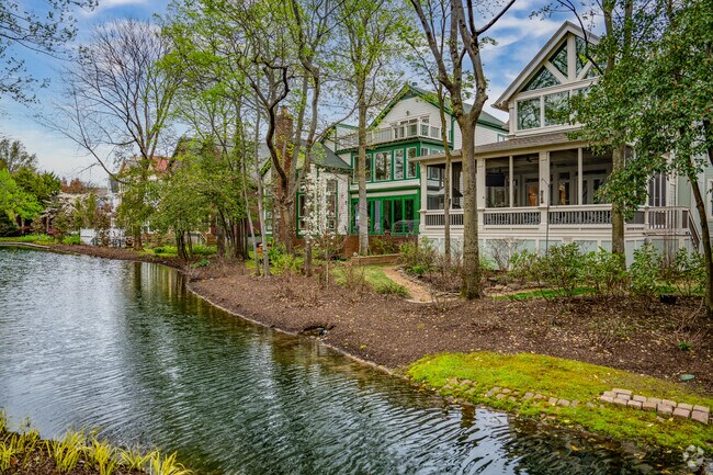 Some Mud Island residents can enjoy peace and solace on waterfront back porches.