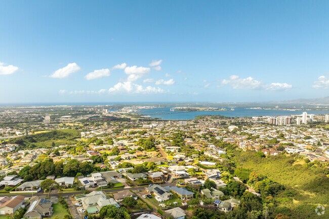 Homes in Halawa Heights offer stunning views of the mountains and Pearl Harbor.