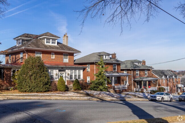 American Foursquare homes overlook Shillington from atop the hilly neighborhood.