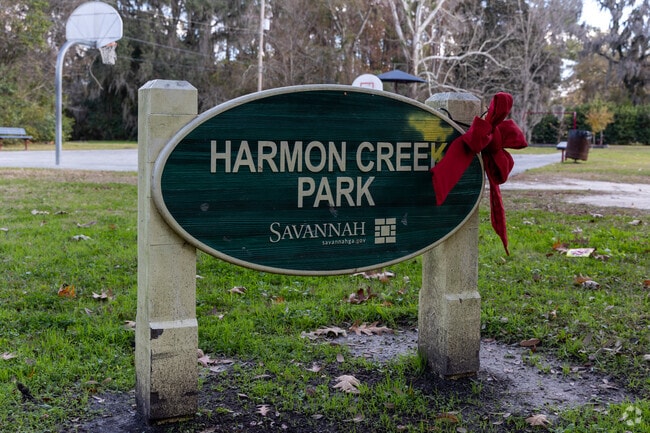 Harmon Creek Park is tucked in among the houses at the center of Oakhurst.