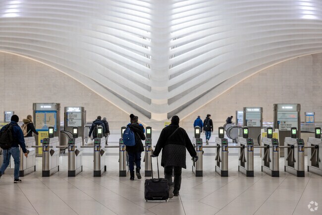 The Oculus is a commuter hub near the Financial District.