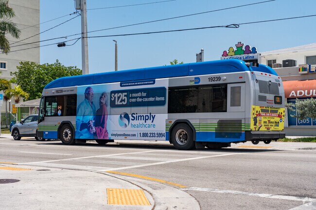 Public transportation is very accessible in the Riverside area.