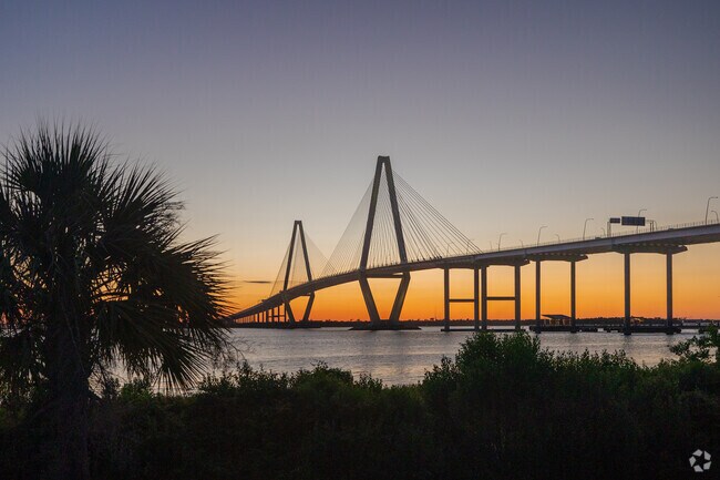 Brickyard in Mt. Pleasant is a ten-mile commute over the Ravenel Bridge to downtown Charleston.