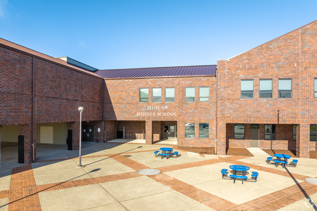 Siuslaw Middle School serves grades 6-8 in the coastal town of Florence, Oregon.
