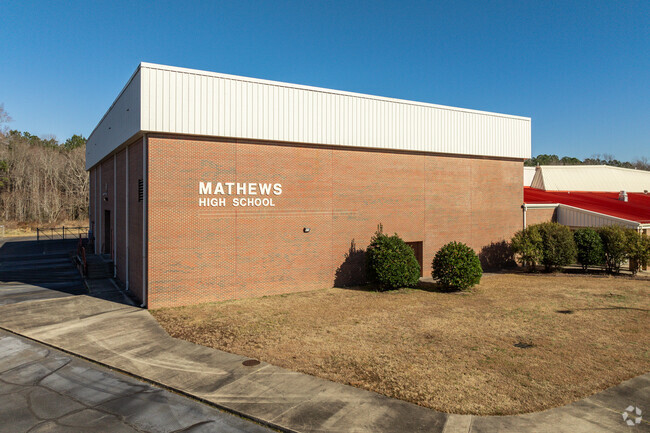Mathews High School has an average graduation rate of 87%.