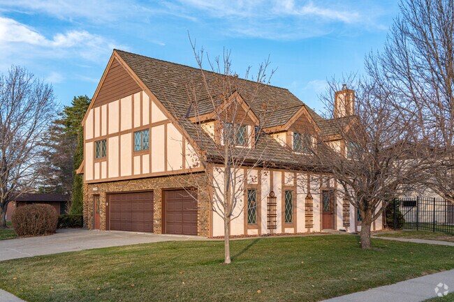 Some renovated Wachter homes feature Tudor-style details.