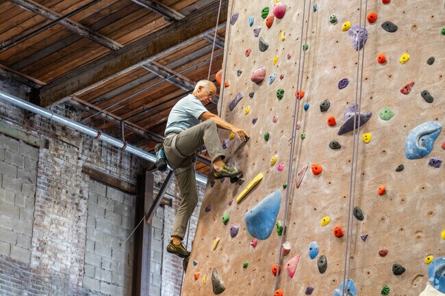 Rockville Climbing Center in Hutchinson Mills includes indoor walls for all abilities.