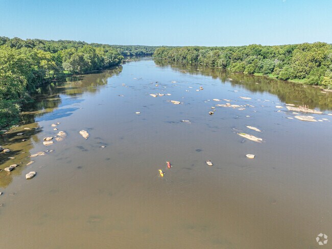 Kayaking the James River is a popular past-time for residents of the Huguenot neighborhood.