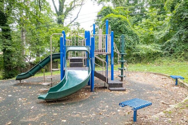 Windsor Hills Park provides a shaded spot for kids to enjoy.